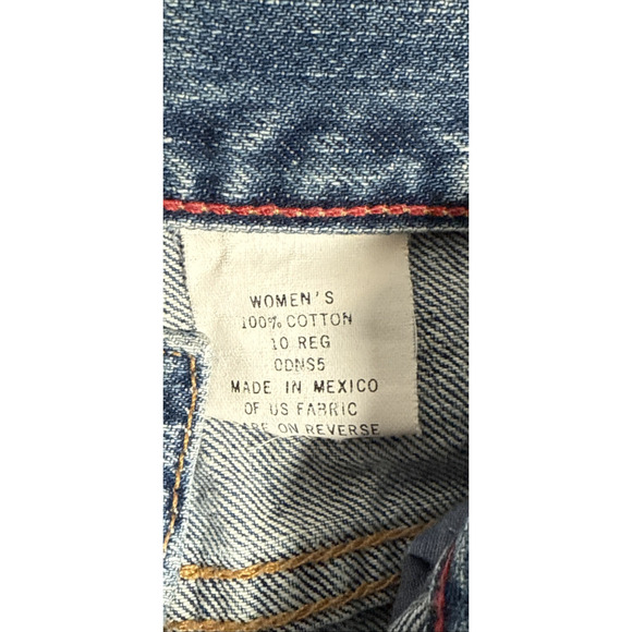 Vintage LL‎ Bean Straight Jeans Womens Size 10 Reg 0DNS5 Blue Denim - Picture 4 of 7